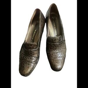 Vintage Peter Kaiser Croc‎ Block Heel Women’s 9.5